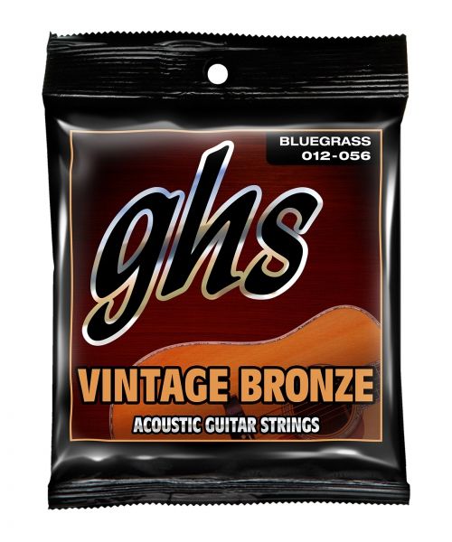 GHS Vintage Bronze struny do gitary akustycznej, Bluegrass, .012-.056