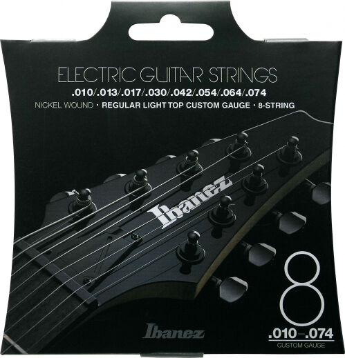 Ibanez iegs81 gitara elektryczna komplet strun (Nickel Wound, 8-String, 010  074 IEGS81