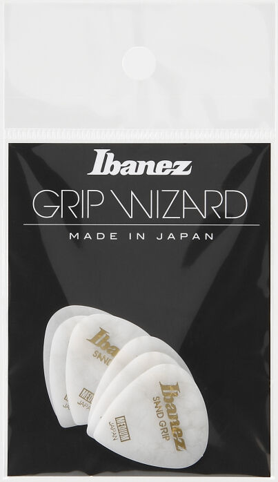 Ibanez Flat Pick Sand Grip Crack model - biały, 6 sztuk (PPA16MCG-WH) PPA16MCG-WH