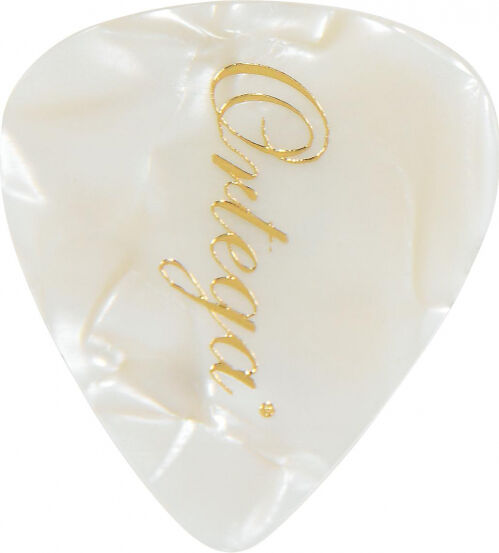 Ortega ogp-WP-M10 plektren średni, masa perłowa białe (10 sztuk) Made in Germany OGPWPM10