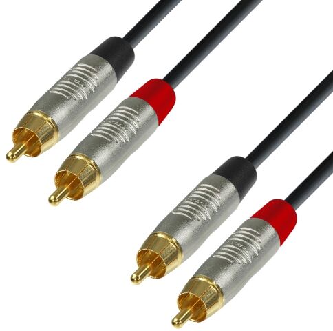 Adam Hall Cables 4 Star Series - Audio Cable REAN 2 x RCA męski / 2 x RCA męski 0.9 m przewód audio K4TCC0090