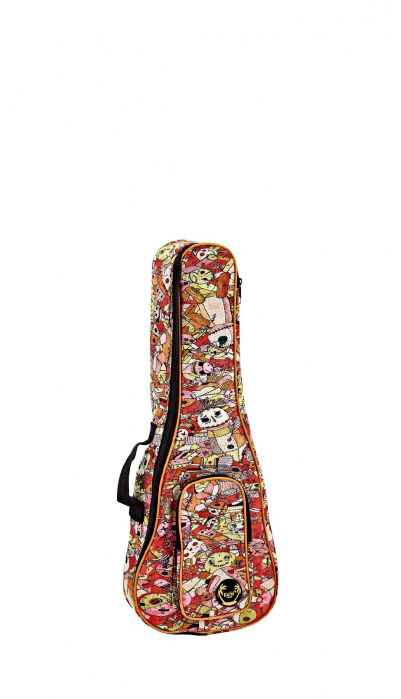 Ortega Guitars Gigbag na ukulele Tenor z paskami na ramiona - lalka Voodoo (KUB-VP-TE) KUB-VP-TE