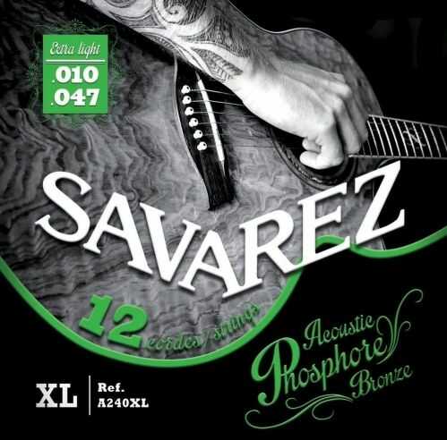 Savarez Zestaw A240XL struny do gitary akustycznej z brązu fosforowego 668598