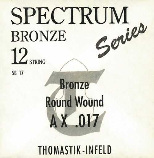 Thomastik Thomasitk Einzelsaite A .045rw Bronze mit Seideneinlage roundwound SB45 für Akustikgitarre Spectrum Satz SB113 669225