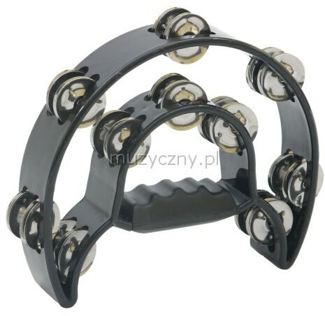 Stagg Cut Away tambourin, 20 klamry, czarny TAB-1 BK