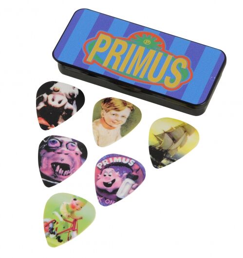Jim Dunlop Dunlop Collector chorągiewek Primus  Box  Heavy  6 plektren uwieczniona Tin metalowym pudełkiem 26903156201