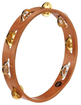 Meinl Percussion TA1MSNT dżingle z tamburynem i podwójnym stopem - super naturalne TA1M-SNT