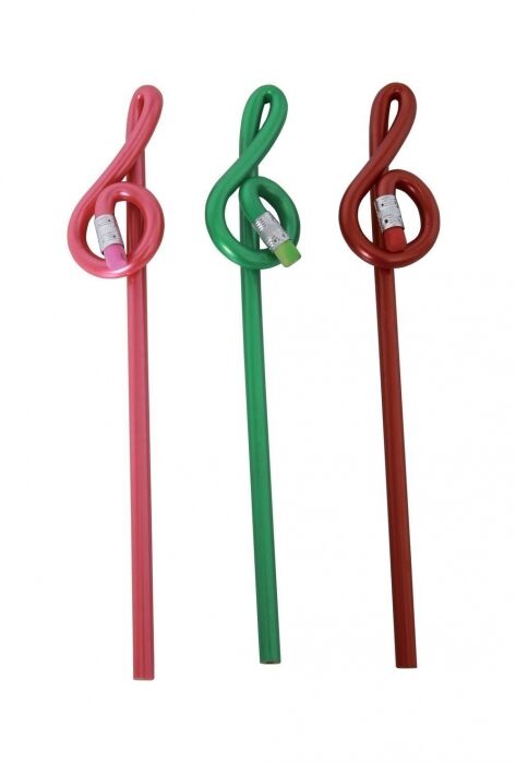 GEWA Bleistift Violinschlüssel gelb 976039