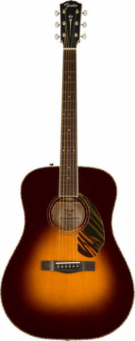 Fender PD-220E Dreadnought Ovangkol Fingerboard 3-Color Vintage Sunburst w/ Case gitara elektroakustyczna