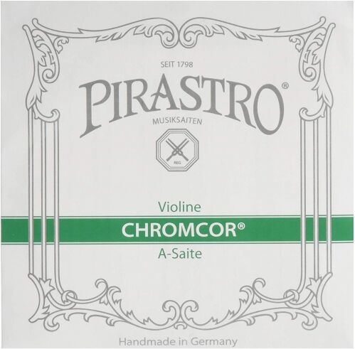 Pirastro Struna A 319220 Skrzypce z rdzeniem ze stali chromowanej, średniej wielkości, koperta, rozmiar 4/4 319220