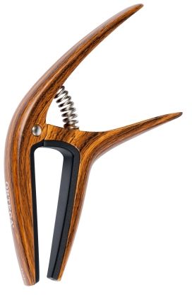 Ortega Guitars ORTEGA Twincapo 2 w 1 do płaskich i zaokrąglonych desek chwytowych - wzór Walnut (TWCAPO-WND) TWCAPO-WND