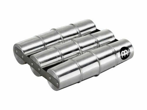 Meinl Percussion Percussion SSH3-M Aluminium Samba Shaker - Triple (Medium), 27 cm długości, srebrny SSH3M