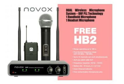 Novox Free HB2 zestaw bezprzewodowy NOVFRHB2