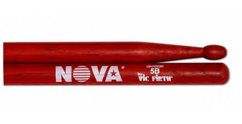 Vic Firth VF-n5bnr Nova 5B Nylon Tip pałeczki do perkusji  czerwony VF-N5BNR