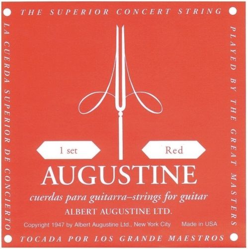 Augustine Naciąg do rakiet augustyn Classic Czerwony A5 pojedynczymi a 5. zapewnia Klassik gitara Classic Red A5