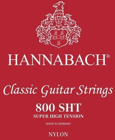 Hannabach Klassik Gita rrensaiten Serie 800 Super High Tension posrebrzana  komplet 652397