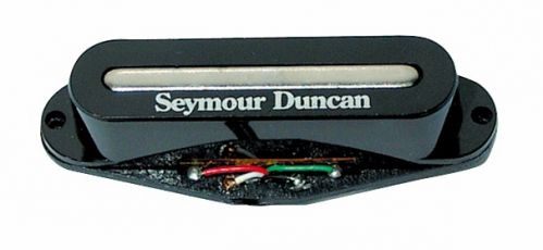Seymour Duncan Seymour Duncan STK S2N BLK Hot Stack Strat, przetwornik do gitary elektrycznej do montażu przy gryfie i środkowej pozycji, kolor czarny
