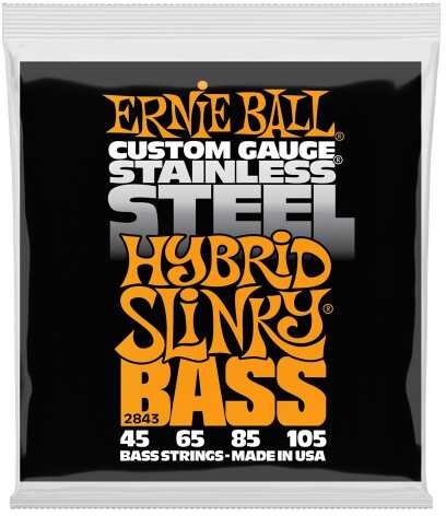 Ernie Ball Stainless Steel Bass Guitar Strings 2843