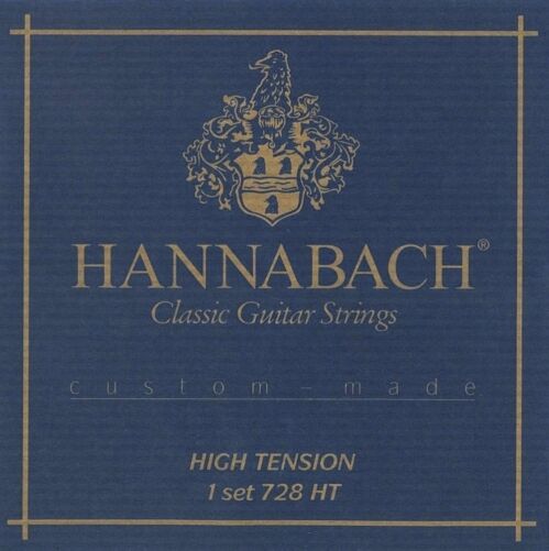 Hannabach Klassik Gita rrensaiten Serie 728 High Tension Custom Made  komplet 652697