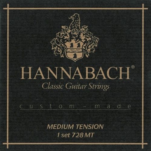 Hannabach 7287 MT Custom Made, średni Tension,-częściowy Bass komplet