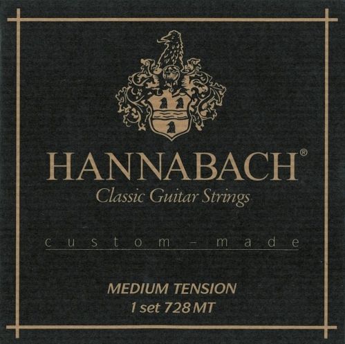 Hannabach 7287 MT Custom Made, średni Tension,-częściowy Bass komplet