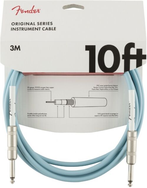 Fender kabel oryginalny series, 3 m niebieski