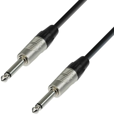 ah Cables adam hall 4 Star Series rean instrument Cable, 6.3 MM JACK Mono na 6.3 MM JACK Mono, 0.3 m K4IPP0030