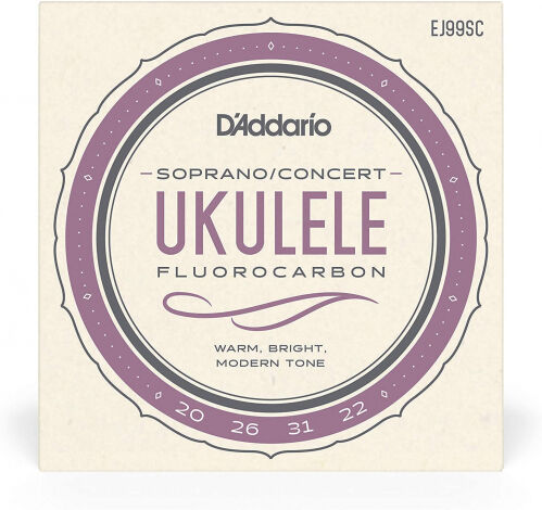 D'Addario dadd ario ej99sc Pro-Arte Carbon koncerty na wolnym powietrzu/sopranowy Ukulele komplet strun EJ99SC