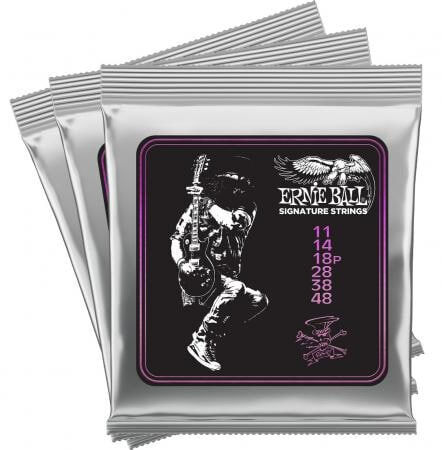 Ernie Ball 3820 Slash Slinky struny do gitary elektrycznej 11-48, Slash Signature String Set