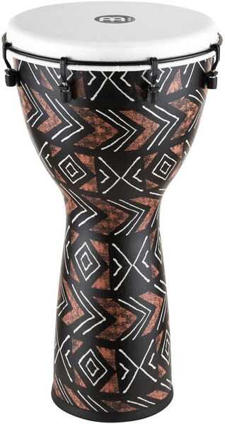 Meinl Percussion Percussion Djembe (odporny na warunki atmosferyczne) z syntetyczną skorupą i głową, seria alpejska nie wyprodukowana w Chinach średni rozmiar 30,5 cm, dopasowany mechanicznie ADJ12-KA