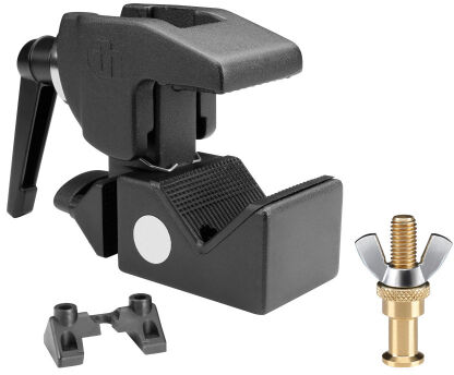 Adam Hall SUPER CLAMP P710 B MK2 SET 1 - Uniwersalny zaczep z zaciskiem (i śrubami SS018) SCP710BMK2SET1