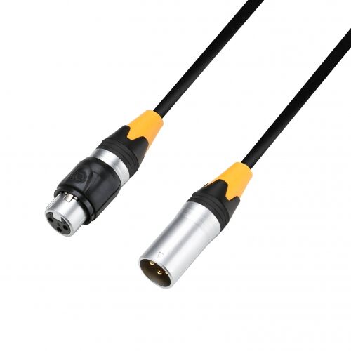 adam hall K 4 DMF 0500 IP 65 DMX-& AES/EBU kabel  3-POL-XLR (M) do XLR (F), IP65, 5 m
