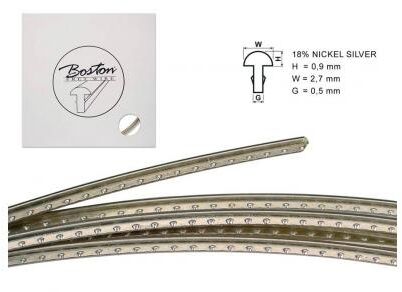 Boston drut progowy fretwire, 18% nickel silver, h=0,9 w=2,7 g=0,5mm, (1 mb)