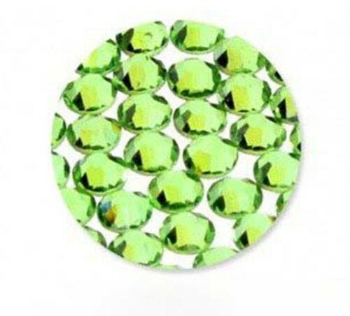 Cyrkonie do paznokci szklane SS10 Peridot 1440 szt paczka