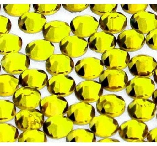 Cyrkonie do paznokci szklane ss3 citrine 1440 szt paczka