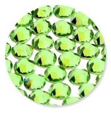 Cyrkonie do paznokci szklane SS5 Peridot 1440 szt paczka