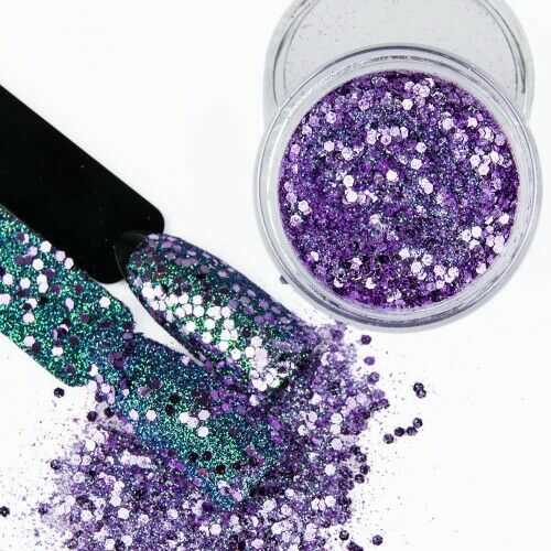 Allepaznokcie Pyłek do paznokci Ultraviolet Effect 1 g Nr 08