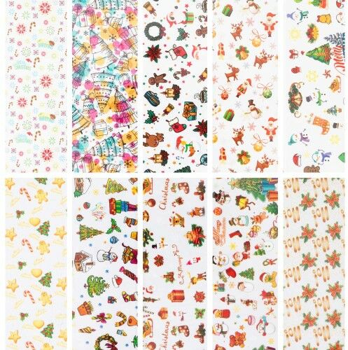 Folie transferowe Christmas 10 sztuk po 100 cm 12-03