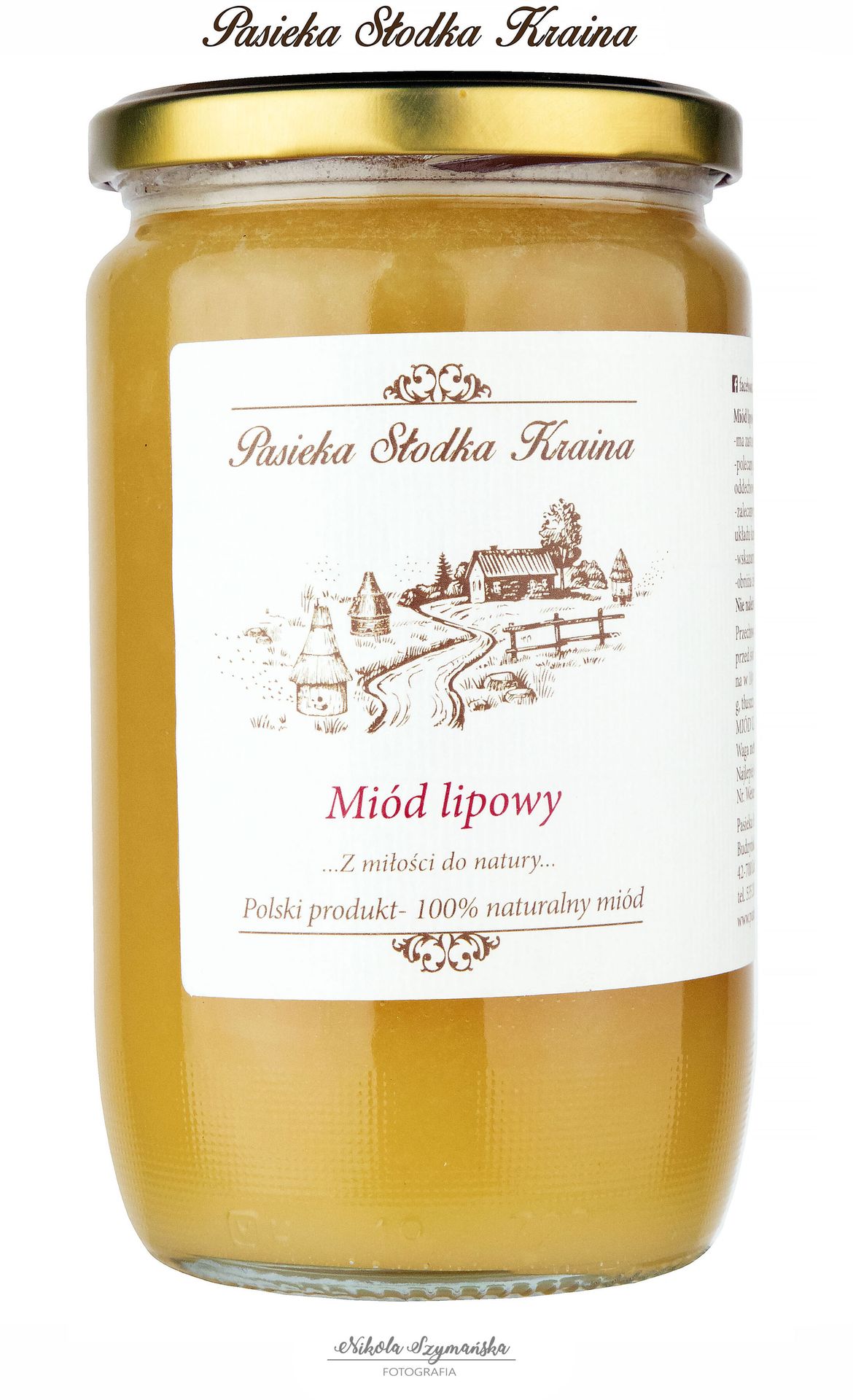 Pasieka Słodka Kraina Miód Lipowy 1kg