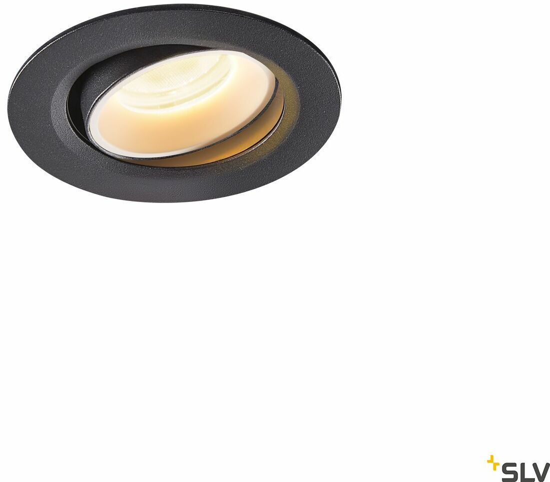 SLV Lampa wpuszczana NUMINOS MOVE XS czarna/biała 2700K 40 1005557