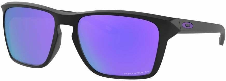 Oakley Okulary przeciwsłoneczne SYLAS Matte Black/Prizm Violet Polarized OO9448-13