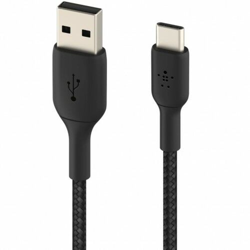 Belkin Kabel Braided USB-C USB-A 1m czarny