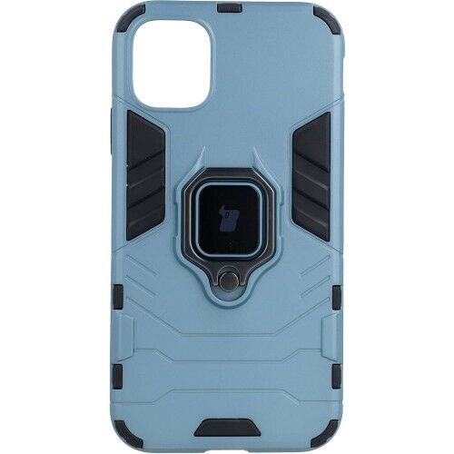 Bizon Etui Case Armor Ring iPhone 11 niebieskie BCARIP11BL