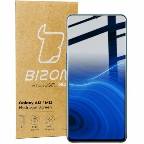 Bizon Folia hydrożelowa na ekran Glass Hydrogel, Galaxy A12 / Galaxy M12, 2 sztuki BGHS2GALA12/M12