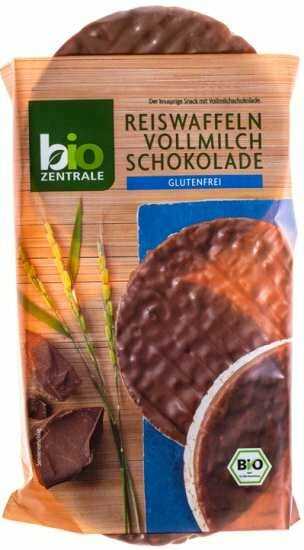 Bio Zentrale Bio Zentrale Wafle Ryżowe w Mlecznej Czekoladzie b/g 100g