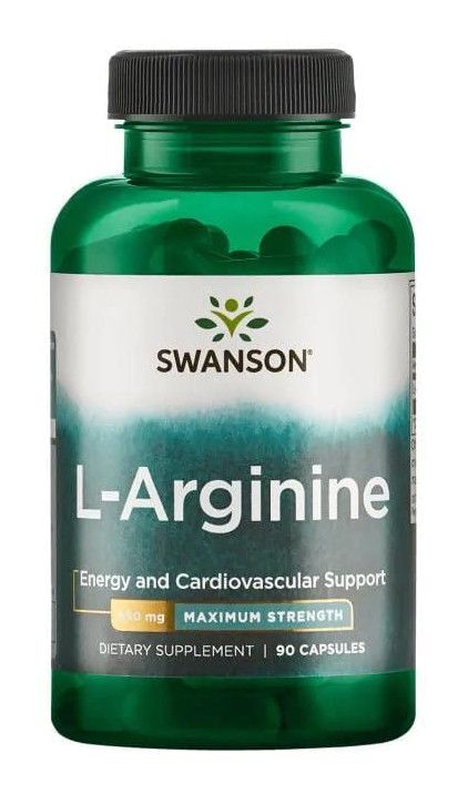 SWANSON L-arginina forte 850mg 90kaps - suplement diety