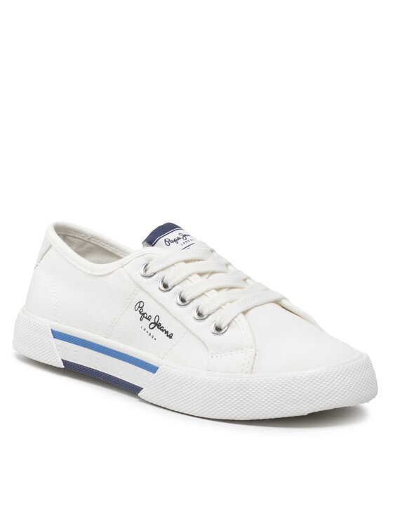 Pepe Jeans Tenisówki Brady Boy Basic PBS30527 Biały