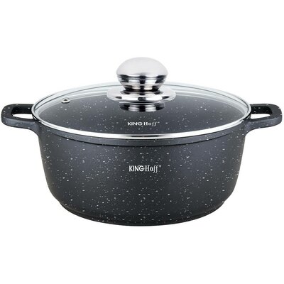 Kinghoff Lumarko Kinghoff garnek marmurowy 24cm kh-1595 4,5l! KH-1595 Kinghoff