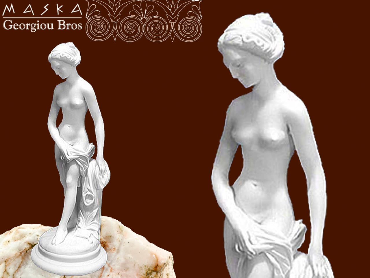 Figura kobiety alabaster grecki