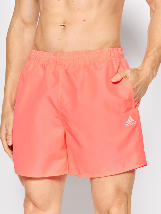 Adidas Szorty kąpielowe Solid Swim Różowy Regular Fit